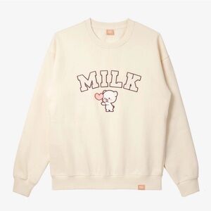 Milk Crewneck Sweatshirt - Cream